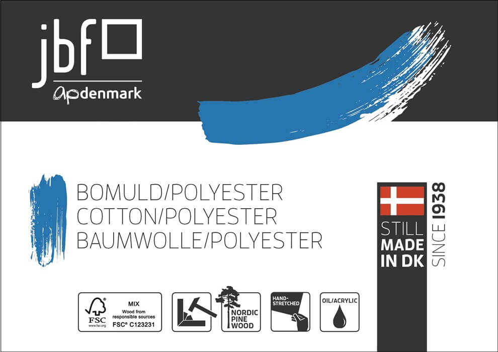 Økonomisk Bomuld Polyester Lærred - 280 gram - mellem struktur