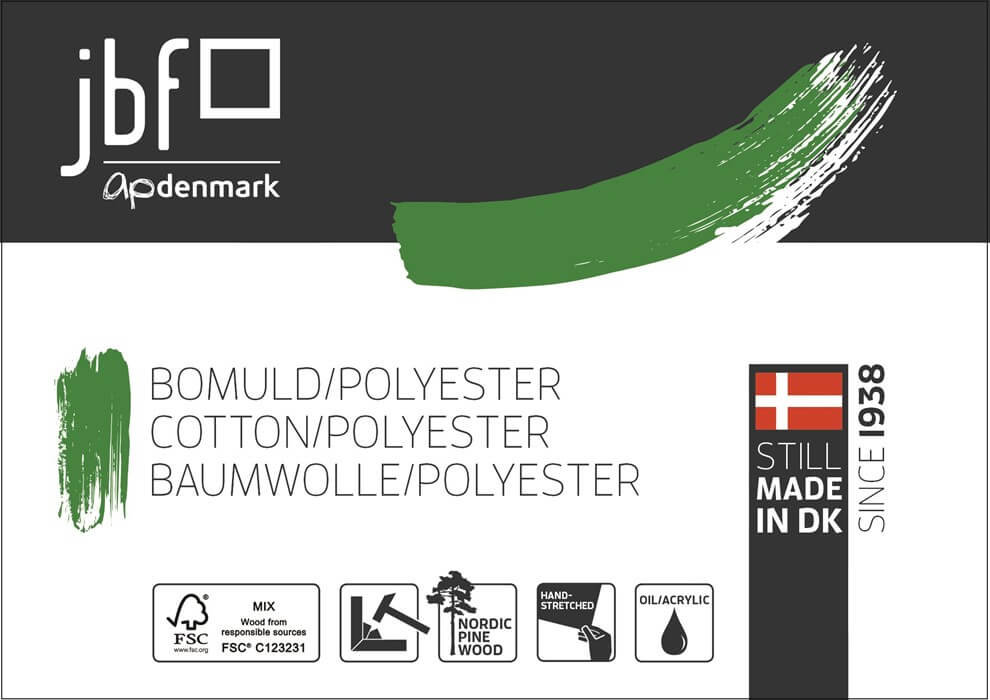 Professionel Bomuld Polyester Lærred - 310 gram - mellem struktur